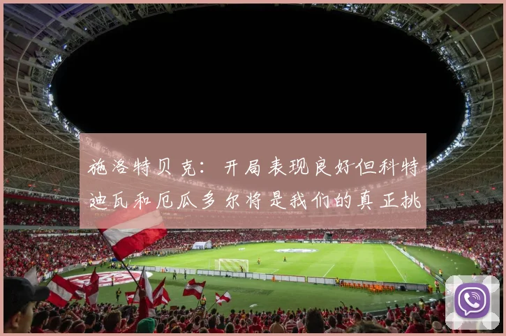 施洛特贝克：开局表现良好但科特迪瓦和厄瓜多尔将是我们的真正挑战